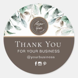 Elegant waterverf florale sticker