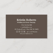 Elegant waterverf florale visitekaartje (Achterkant)