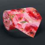 Elegant Waterverf Florals Pink Stropdas<br><div class="desc">Deze luiers van waterverf zijn mooi voor de lente of de zomer of voor een speciale gelegenheid om te versieren. MATCHING items in ons Collectie met roze volken.</div>