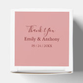 Elegant Waterverf Florals Wedding Favor Box Bedankdoosjes (Bovenkant)