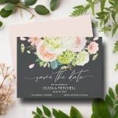 Elegant Waterverf Florals Wedding Save The Date