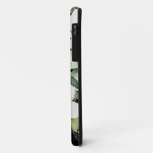 Elegant waterverf floranje zwart-wit Case-Mate iPhone case (Achterkant/links)