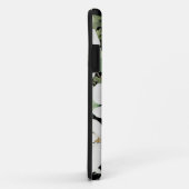 Elegant waterverf floranje zwart-wit Case-Mate iPhone case (Achterkant/rechts)