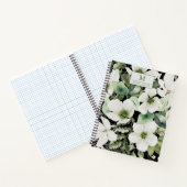Elegant waterverf floranje zwart-wit notitieboek (Binnen)