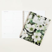 Elegant waterverf floranje zwart-wit planner (Display)