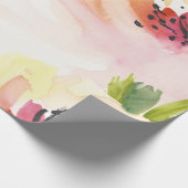 Elegant Waterverf Flowers Cadeaupapier (Hoek)