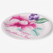 Elegant Waterverf Flowers | MOEDERDAG Papieren Bordje (Gekanteld)