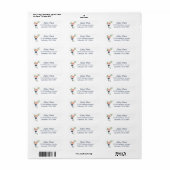 Elegant Waterverf Flowers Return Address Label (Full Sheet)