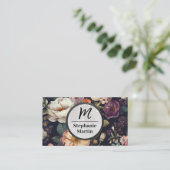 Elegant Waterverf Flowers | Steen Visitekaartje (Staand voorkant)