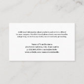 Elegant Waterverf Flowers | Steen Visitekaartje (Achterkant)