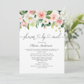 Elegant Waterverf Flowers Vrijgezellenfeest per po Kaart (Staand voorkant)