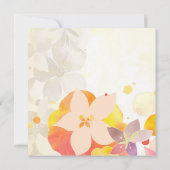 Elegant Waterverf Flowers Weddenschap Save the Dat Date (Achterkant)