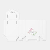 Elegant Waterverf Flowers Wedding Bedankdoosjes (Uitgevouwen)