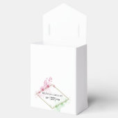 Elegant Waterverf Flowers Wedding Bedankdoosjes (Geopend)