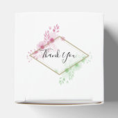 Elegant Waterverf Flowers Wedding Bedankdoosjes (Bovenkant)
