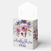 Elegant Waterverf Flowers Wedding Favor Boxes Bedankdoosjes (Geopend)