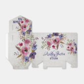 Elegant Waterverf Flowers Wedding Favor Boxes Bedankdoosjes (Uitgevouwen)