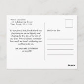 Elegant Waterverf Foggy Forest Foto Briefkaart (Achterkant)