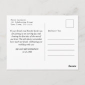 Elegant Waterverf Foggy Forest Hartelijk dank Briefkaart (Achterkant)