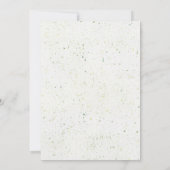 Elegant Waterverf Foliage Splatter Kaart (Achterkant)