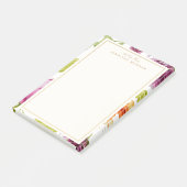Elegant Waterverf Garden Flowers Stylish Lijst Post-it® Notes (Schuin)