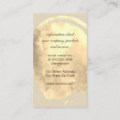 Elegant Waterverf geborsteld met monogram Visitekaartje (Achterkant)