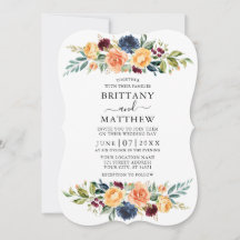 Elegant Waterverf gemengde Floral Greenery Wedding