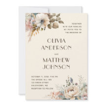 Elegant waterverf gentle tuinbloembruiloft