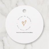 Elegant Waterverf Gift Label - "Een geschenk voor (Achterkant)