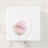 Elegant Waterverf Gift Label - "Een geschenk voor (In situ)