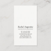 Elegant Waterverf Gold Meditation Yoga Instructor Visitekaartje (Achterkant)