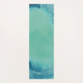 Elegant Waterverf Gold Meditation Yoga Instructor Yogamat (Achterkant)