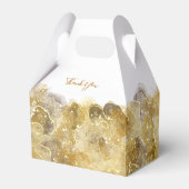 Elegant Waterverf Gold Wedding Favor Box Bedankdoosjes (Achterkant)