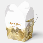 Elegant Waterverf Gold Wedding Favor Box Bedankdoosjes (Geopend)