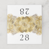Elegant Waterverf Gold Wedding Folded Place Card Plaatskaartje (Buitenkant ongevouwen)