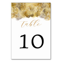 Elegant Waterverf Gold Wedding