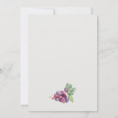 Elegant Waterverf Grapevine Couples Shower Invite Bedankkaart (Achterkant)