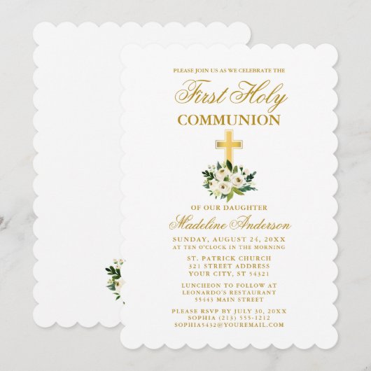 Elegant Waterverf Green Floral First Community Kaart (Voorkant / Achterkant)