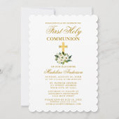 Elegant Waterverf Green Floral First Community Kaart (Voorkant)