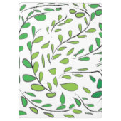 Elegant Waterverf Green laat Monogram Klembord (Achterkant)