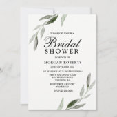 Elegant Waterverf Green Leaf Vrijgezellenfeest nod Kaart (Voorkant)