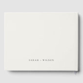 Elegant Waterverf Green Winery Vineyard Wedding Gastenboek (Achterkant)