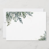 Elegant Waterverf Greenergy Save the Date Card (Achterkant)