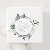 Elegant Waterverf Greenery Bedankt voor het huweli Bedankjes Labels (In situ)