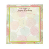 ELEGANT WATERVERF GREENERY BOTANICAL NATUUR LEAF NOTITIEBLOK (Voorkant)