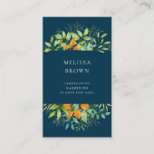 Elegant Waterverf Greenery Botanische Verticale Visitekaartje (Voorkant)