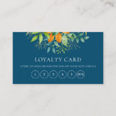 Elegant Waterverf Greenery Bouquet Botanical Blue Klantenkaartje (Voorkant)