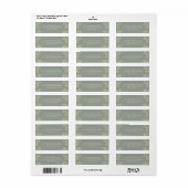 Elegant Waterverf Greenery Foliage Return Address Etiket (Full Sheet)