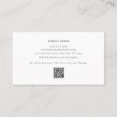 Elegant Waterverf Greenery Gold Leaf Visitekaartje (Achterkant)