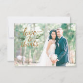 Elegant Waterverf Greenery Hartelijk dank Bedankkaart (Voorkant)